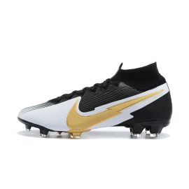 Nike Mercurial Superfy 7 Elite FG Black White Gold