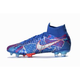 Nike Mercurial Superfly 7 Elite FG Racer Blue White Aurora Green Black