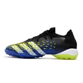 adidas Predator Freak .1 Low TF Soccer Cleats Blue/Core Black/White/Solar Yellow