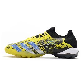 adidas Predator Freak.1 Low TF Soccer Cleats Bright Yellow/Silver Metallic/Core Black