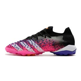 adidas Predator Freak.1 Low TF Soccer Cleats Core Black/White/Shock Pink