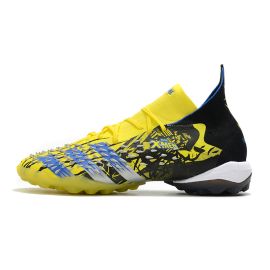 adidas Predator Freak.1 TF Soccer Cleats Bright Yellow/Silver Metallic/Core Black