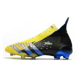 adidas Predator Freak+ FG Soccer Cleats Bright Yellow/Silver Metallic/Core Black