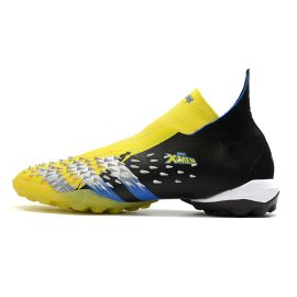 adidas Predator Freak+ TF Soccer Cleats Bright Yellow/Silver Metallic/Core Black