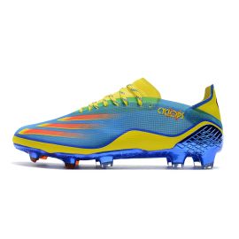 adidas X Ghosted .1 FG Soccer Cleats Blue/Vivid Red/Bright Yellow