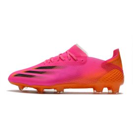 adidas X Ghosted.1 FG Soccer Cleats Shock Pink/Core Black/Screaming Orange