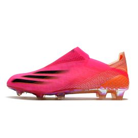 adidas X Ghosted+ FG Soccer Cleats Shock Pink/Core Black/Screaming Orange