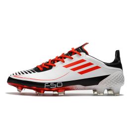 adidas F50 Ghosted Adizero Soccer Cleats Cloud White / Red / Core Black