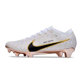 2024 Nike Zoom Mercurial Vapor Elite 15 FG White Metallic Gold Black