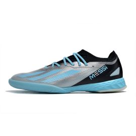 2023 adidas X Crazyfast Messi .1 IC Silver Metallic Bliss Blue Black