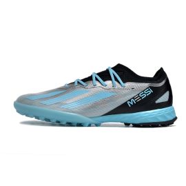 2023 adidas X Crazyfast Messi .1 TF Silver Metallic Bliss Blue Black