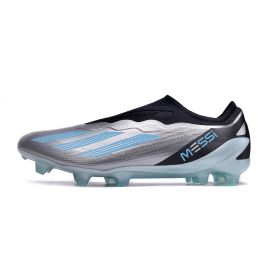 2023 adidas X Crazyfast Messi+ FG Silver Metallic Bliss Blue Black