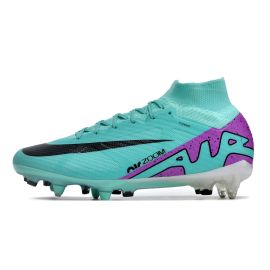 Buy 2023 Nike Air Zoom Mercurial Superfly 9 Elite SG-Pro Anti-Clog Blue White Black Purple
