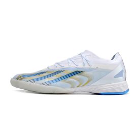 Buy 2023 adidas X Crazyfast Messi .1 IN White Blue Gold Metallic
