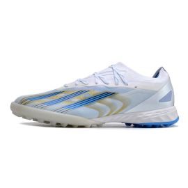 Buy 2023 adidas X Crazyfast Messi .1 TF White Blue Gold Metallic