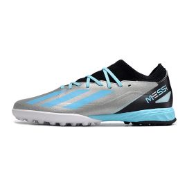 2024 Adidas X Crazyfast Messi .3 TF Silver Metallic Blue Black