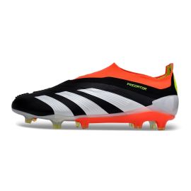 Adidas Predator Elite Laceless FG Black White Solar Red
