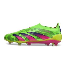 Adidas Predator Elite Laceless FG Green Pink Black