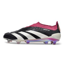 Adidas Predator Elite Laceless Tongue FG Black White