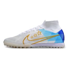 Nike Zoom Mercurial Superfly IX Elite TF White Gold Blue