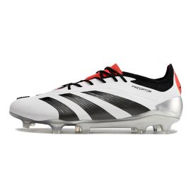 Adidas Predator + Elite FG 2024 Core Black Off White Silver Red
