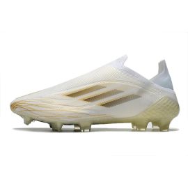 Adidas X Speedflow+ FG White Black Gold