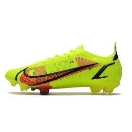 Nike Mercurial Vapor 14 Elite FG Soccer Cleats Volt Bright Crimson Black