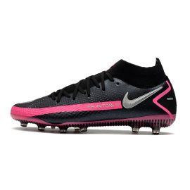 Nike Phantom GT Elite DF AG Soccer Cleats Black Silver Pink Blast