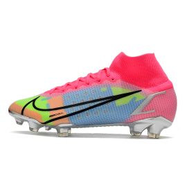 Nike Mercurial Superfly 8 Elite FG Soccer Cleats White Pink Black Multicolor