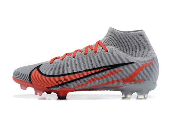 Nike Mercurial Superfly 8 Elite FG Grey Orange Black