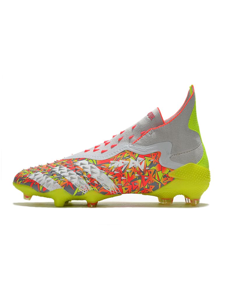 adidas Predator Freak FG Clear Grey White Solar Yellow