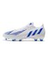 Adidas Predator Edge .1 Low FG Soccer Cleats - White _ Hi-Res Blue