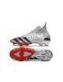 2021 Adidas Predator Freak+ FG Silver Metallic Core Black Scarlet