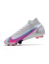 Nike Mercurial Superfly 8 Elite FG Soccer Cleats White Blue Pink