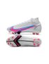 Nike Mercurial Superfly 8 Elite FG Soccer Cleats White Blue Pink