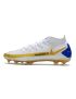 Nike Phantom GT Elite DF FG Soccer Cleats White Golden Blue