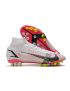 Nike Mercurial Superfly 8 Elite AG-PRO Soccer Cleats White Black Bright Crimson  Pink Blast