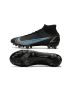 Nike Mercurial Superfly 8 Elite AG-PRO Soccer Cleats Black Iron Grey University Blue