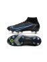 Nike Mercurial Superfly 8 Elite SG-PRO Soccer Cleats Black Iron Grey University Blue