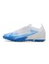 Nike Mercurial Vapor 14 Elite TF Soccer Cleats White Blue