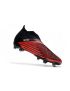 Adidas Predator Edge+ FG Soccer Cleats Black White Red