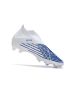 Adidas Predator Edge + FG Soccer Cleats White Hi-Res Blue