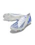 Cheap Adidas Predator Edge.1 FG Soccer Cleats White Hi-Res Blue