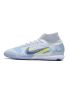 Cheap Nike Mercurial Superfly 8 Elite IC Soccer Cleats Grey Blackened Blue