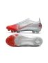 Cheap Nike Mercurial Vapor 14 Elite FG Soccer Cleats Silver Red Football