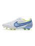 Cheap Nike Tiempo Legend 9 Elite FG Soccer Cleats White Blue Volt