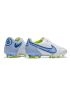 Cheap Nike Tiempo Legend 9 Elite FG Soccer Cleats White Blue Volt