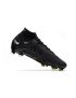 Nike Air Zoom Mercurial Superfly Elite 9 FG Soccer Cleats Black Grey White Volt