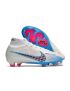 Nike Mercurial Superfly 9 Elite FG Soccer Cleats White Blue Pink