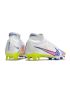 Nike Mercurial Superfly 9 Elite FG Soccer Cleats White Solar Yellow Power Blue